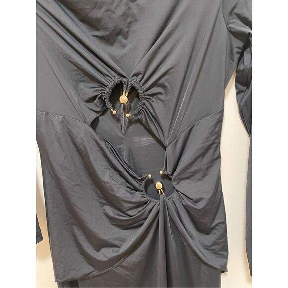 New Bardot Neve Maxi Dress in Black Size L new - Picture 6 of 8